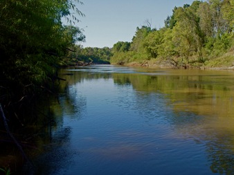 The Sulphur River flows one-quarter mile from the site.